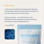 Migranium - World’s 1st Anti-Migraine Super Formula for Headaches + Brain Fog + Stress