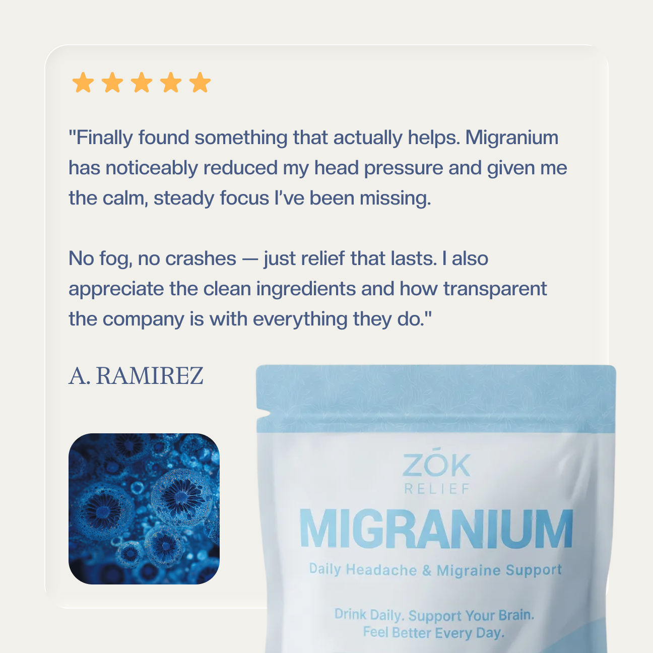 Migranium - World’s 1st Anti-Migraine Super Formula for Headaches + Brain Fog + Stress