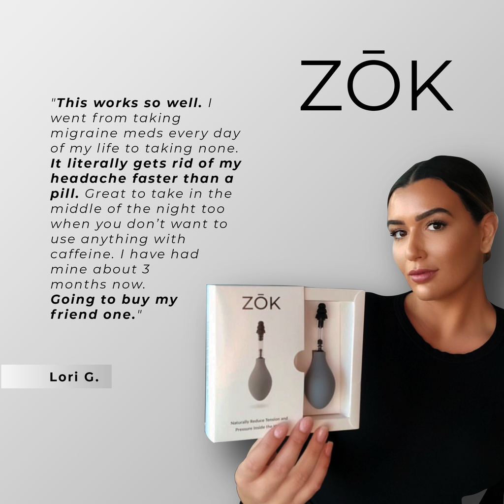 ZŌK Device - Cranial Nerve Stimulation for Headaches + Migraines + Stress + Tinnitus